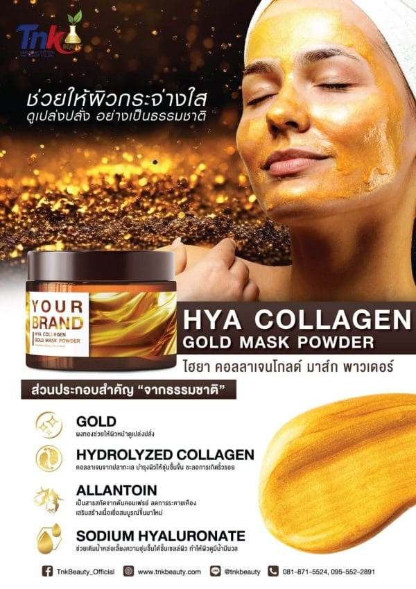 hya collagen gold mask powder